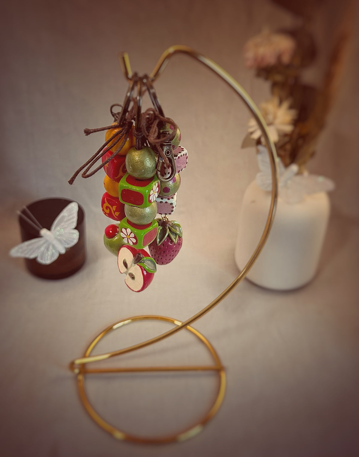 Fruit and Veggie Keychain Charms